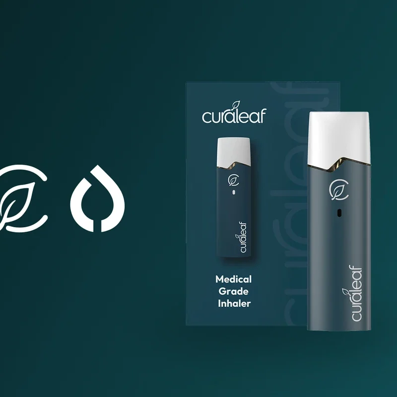 Curaleaf Que medical cannabis inhaler and its packaging